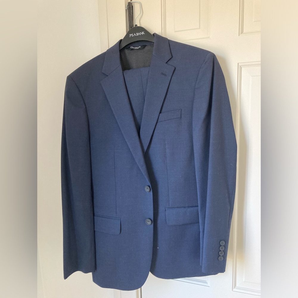 Navy Traveler Jos. A Bank suit